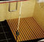циновка 60cm * 80cm Skidproof WPC выбитая буком для установки ванной комнаты легкой