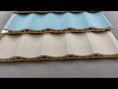 Внутреннее украшение Серая стена панель Wpc деревянный пластик композитный прочный материал