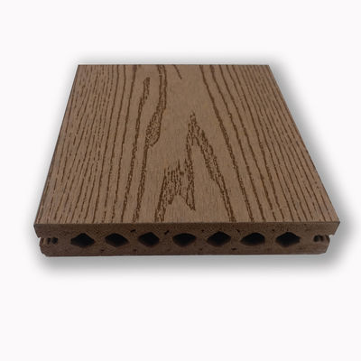 Анти- скид WPC украшая составное покрытие пола teak кофе 140 x 25mm цвет коричневого серого деревянный