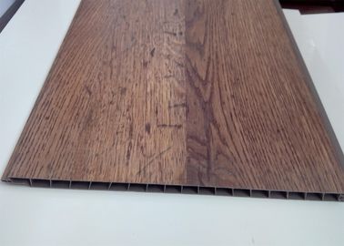 Стена Pvc деревянного зерна пластичная ложная используя прокатанный процесс