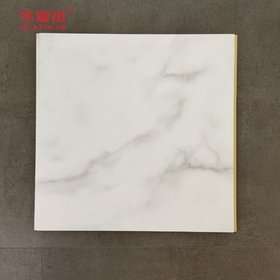 Хорошая цена Высококачественная белая мраморная панель 600x9 мм Ламинированная панель Wpc водонепроницаемая онлайн