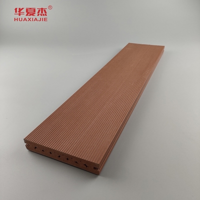 Анти- скид WPC украшая составное покрытие пола teak кофе 140 x 25mm цвет коричневого серого деревянный