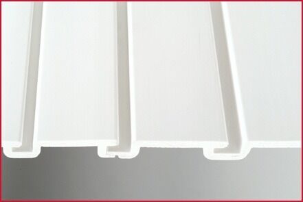Хорошая цена Отличная огнестойкость ПВХ панели для slatwall, антисептические, водонепроницаемые для розничных витрин и складских стен Онлайн